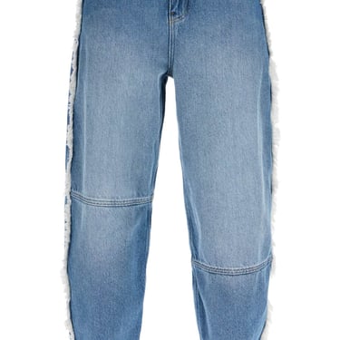 Ganni Distressed Barrel Jeans With Women