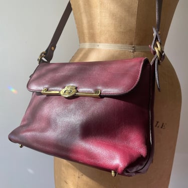 Vintage 1970’s ‘80s Etienne Aigner cordovan leather shoulder bag | Aigner handbag 