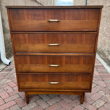 Four Drawer Walnut Chest