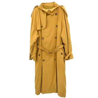 Hermes Double Breasted Coat Dark Yellow #48