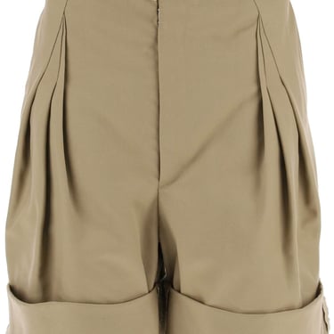 Maison Margiela Wide-Legged Chino Bermuda Shorts With Women