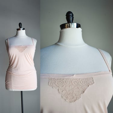 1920s Peachy Pink XL Camisole 