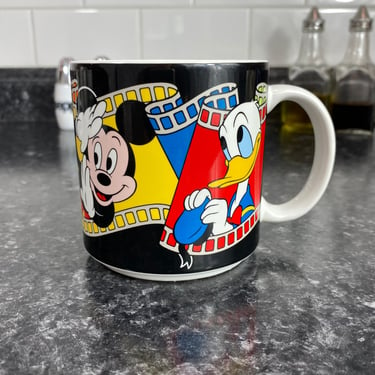 Vintage Disney Mickey and Friends Film Reel Coffee Mug | Made In Japan Vintage Coffee Mug | Mickey Mouse Donald Duck Goofy Minnie Mouse 