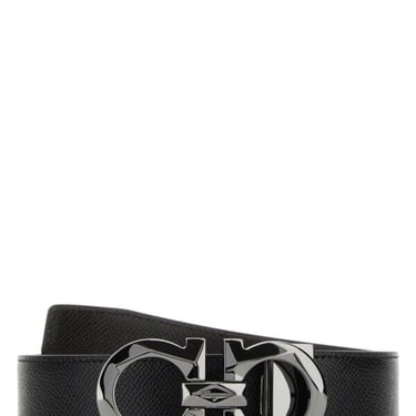 Salvatore Ferragamo Men Black Leather Belt