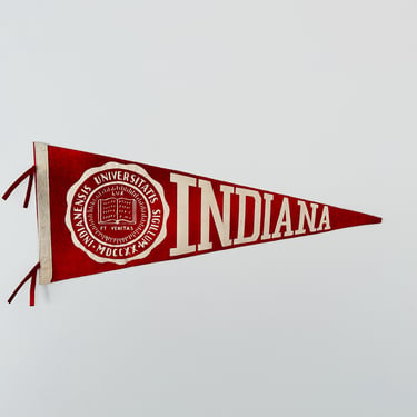 Vintage Indiana University Pennant IU Pennant 