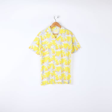 90s Tropicana Products Hawaiian Shirt - vintage, hipster, tropical, yellow, ska - S 