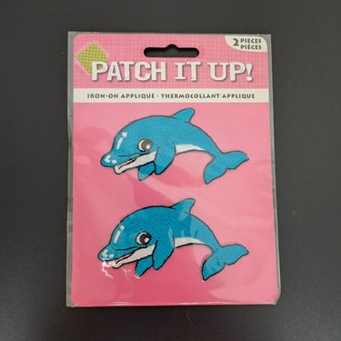 Vintage 2000s / Y2K Dolphin Embroidered Patches 