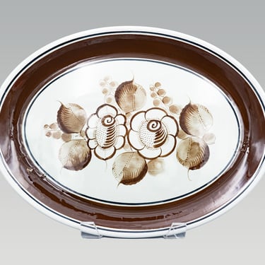 Ceramica Artistica 'Gomez' Hand Painted Serving Platter | Mexican Pottery Tlaquepaque Jalisco Mexico | Celadon Glaze 
