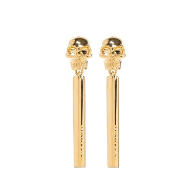 Alexander Mcqueen Women Skull Bar Earrings