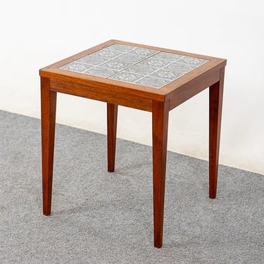 Teak & Tile Danish Side Table - (324-167.13) 