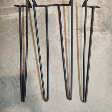 Set of 28.5" Steel Hairpin Legs
