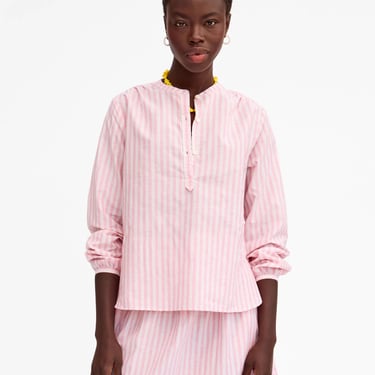 St. Martin Top - Peony/Tan