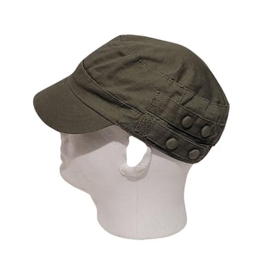 Drab Green Military Utility Hat Cap Cloth Button Band Army T6 