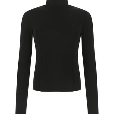 Givenchy Women Black Stretch Viscose Blend Top