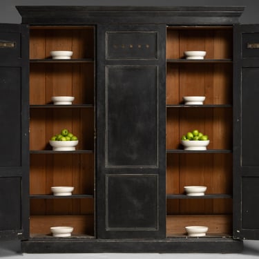 Ebonised Cupboard / Ann D Bowls