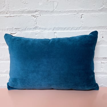 Small Rectangular Jeweled Tone Teal Pillow