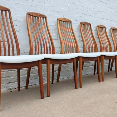 Mid Century Modern Teak Dining Chairs by Benny Linden 