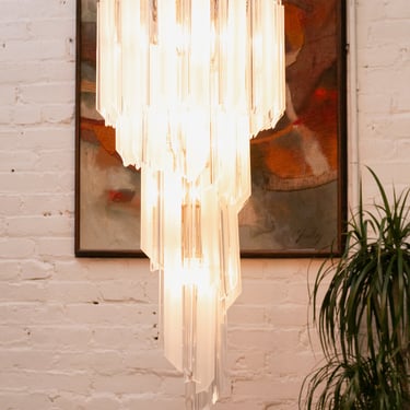 1970’s Vintage Acrylic Cascading Chandelier