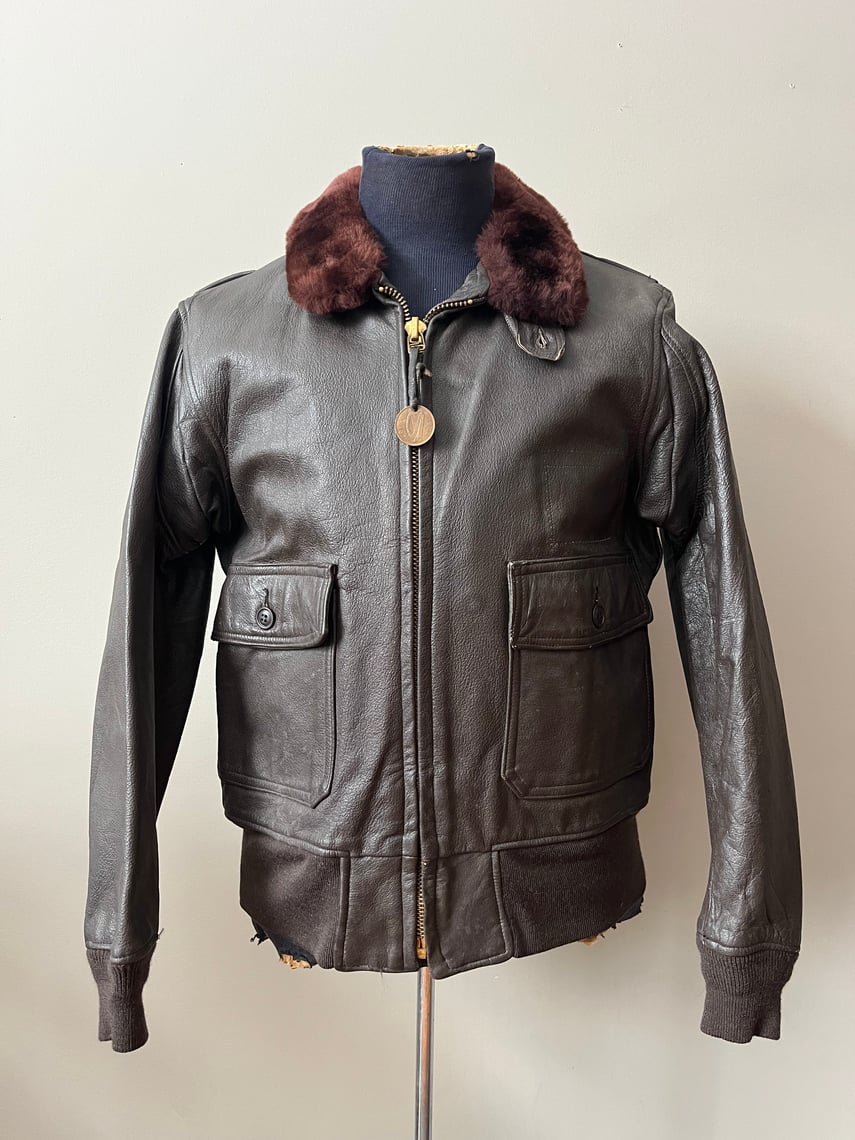 g-1 ヴィンテージ 60年代 サイズ40 1960s STAR SPORTSWEAR TYPE G1 USN LEATHER FLIGHT JACKET SIZE