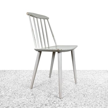 Folke Palsson J77 Dining Chair in Gray by FDB Møbler - 1969 