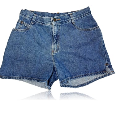 90s Vintage Denim High Waisted Shorts // Classic Blue Wash // Size 9/10 