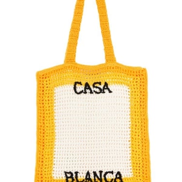CASABLANCA Multicolor Crochet Shopping Bag