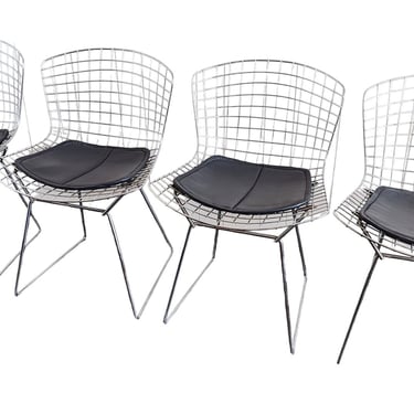 Mid Century Modern Bertoia Wire Chairs 