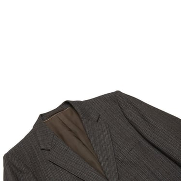 SCHILD Pinstripe Wool Blazer - Brown