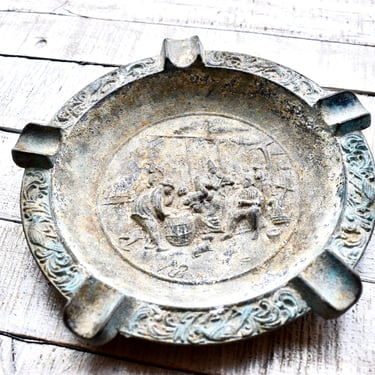 Vintage Messing Ashtray Vintage Home Decor Collections Brass Ashtray Gift Rustic Decor 