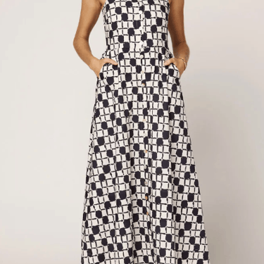 Annette Ankle Dress in San Marino Print