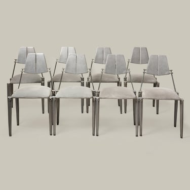 Atrio Vintage - Set of Robert Josten Cast Aluminum Dining Chairs