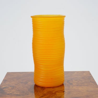 Gold Wavy Glass Vase 