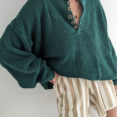 Favorite Vintage Evergreen Knit Henley