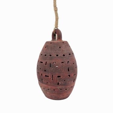 South American Ceramic Lamp Shade Ceiling Light Fixture 