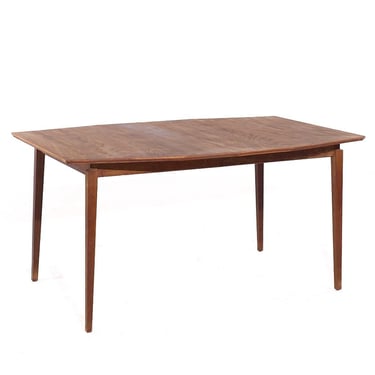 Jens Risom Mid Century Expanding Walnut Dining Table with 1 Leaf - mcm 