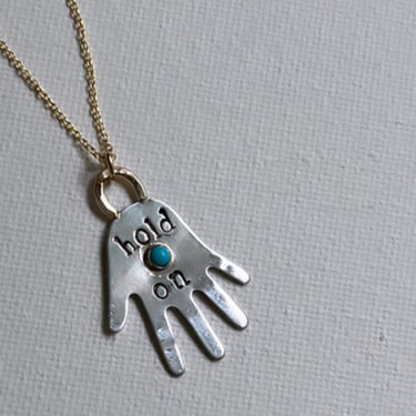 Hold On hand necklace 