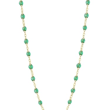 17.7&quot; Classic Gigi Necklace - Mint + Yellow Gold (Copy)