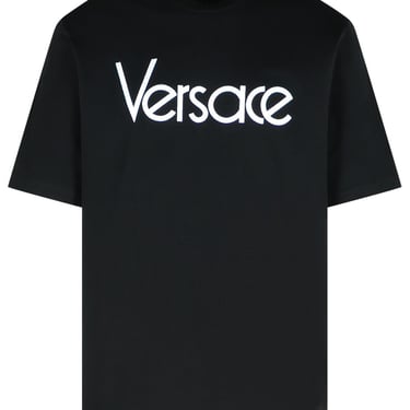 Versace Black Cotton T-Shirt Men