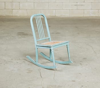 Blue Simmons Rocking Chair