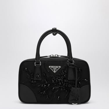 Prada Re-Edition 1978 Black Medium Trunk With Embroidery Women