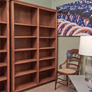 Cherry 10 Adjustable Shelf Bookcase