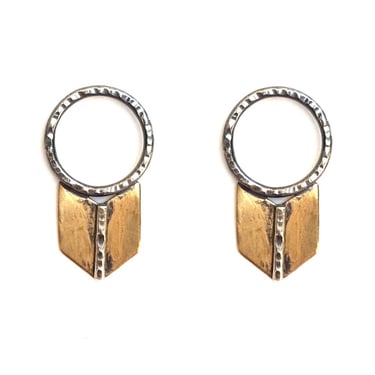 Archer Studs - Sterling Silver + Brass