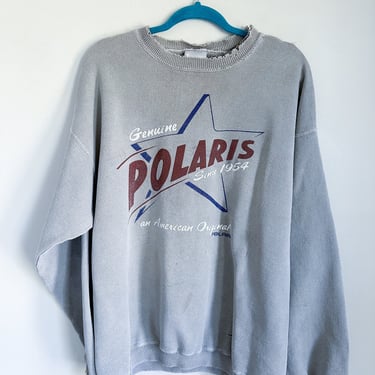 Vintage Distressed Polaris Sweatshirt / XL-2XL 