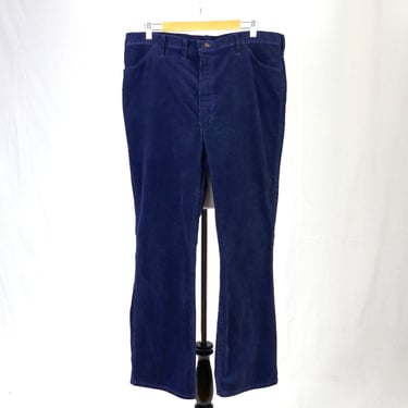 70s 80s Men's Wrangler Blue Cords - 39