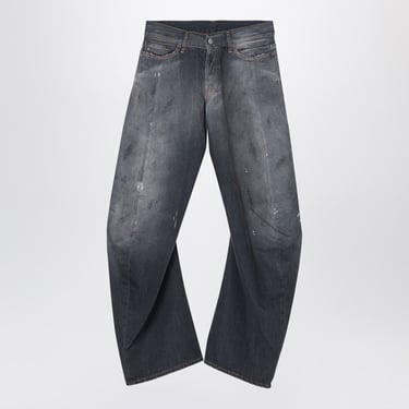 Acne Studios Loose-Fitting Black Washed Jeans Women