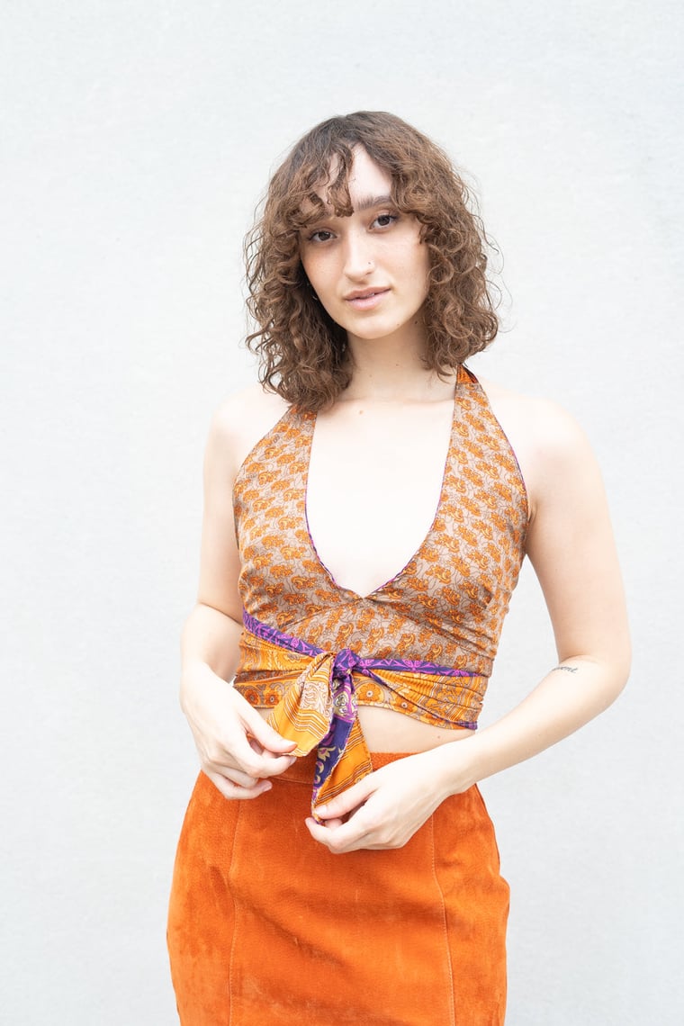 Fuego Reversible Halter Charm School Vintage Austin, TX