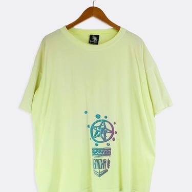 Vintage 1990 Gotcha Sports Wear Star Graphic T Shirt Sz XL