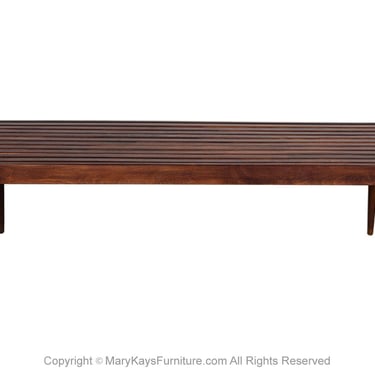 Mid-Century Slat Bench Coffee Table George Nelson Style 