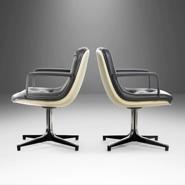 Set of Two (2) Office Chairs After Charles Pollock, c. 1960s 