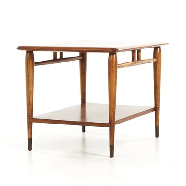 Lane Acclaim Mid Century Walnut Dovetail Side Table - mcm 